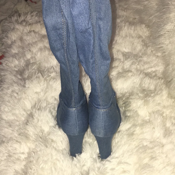 🔥Thigh High Jeans Boots - Picture 5 of 5